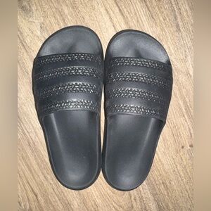 Adidas unisex Black Slide Sandals size 5UK women’s 6.5